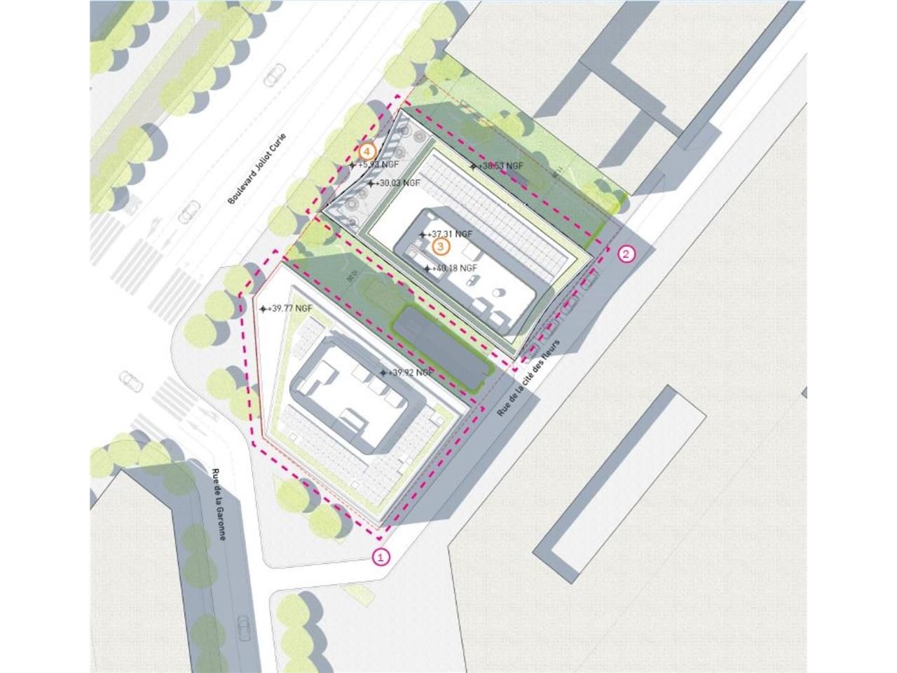 Location bureaux 3529 m² divisibles à partir de 88 m²