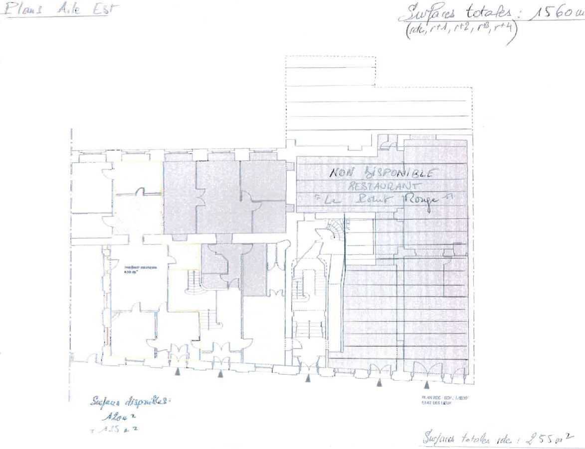 Location bureaux 1560 m² non divisibles