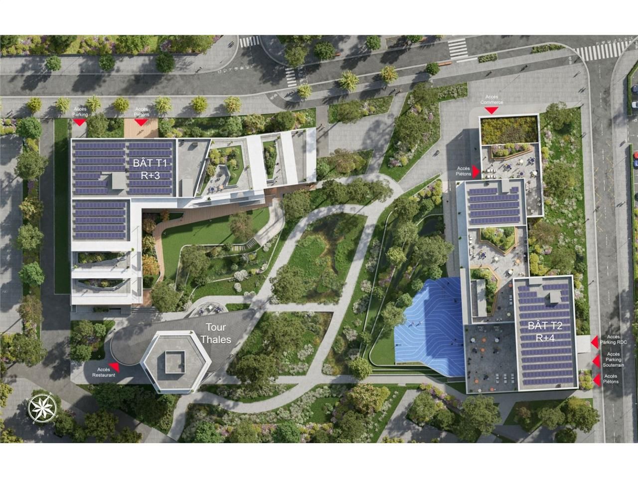 Location bureaux 5076 m² divisibles à partir de 508 m²