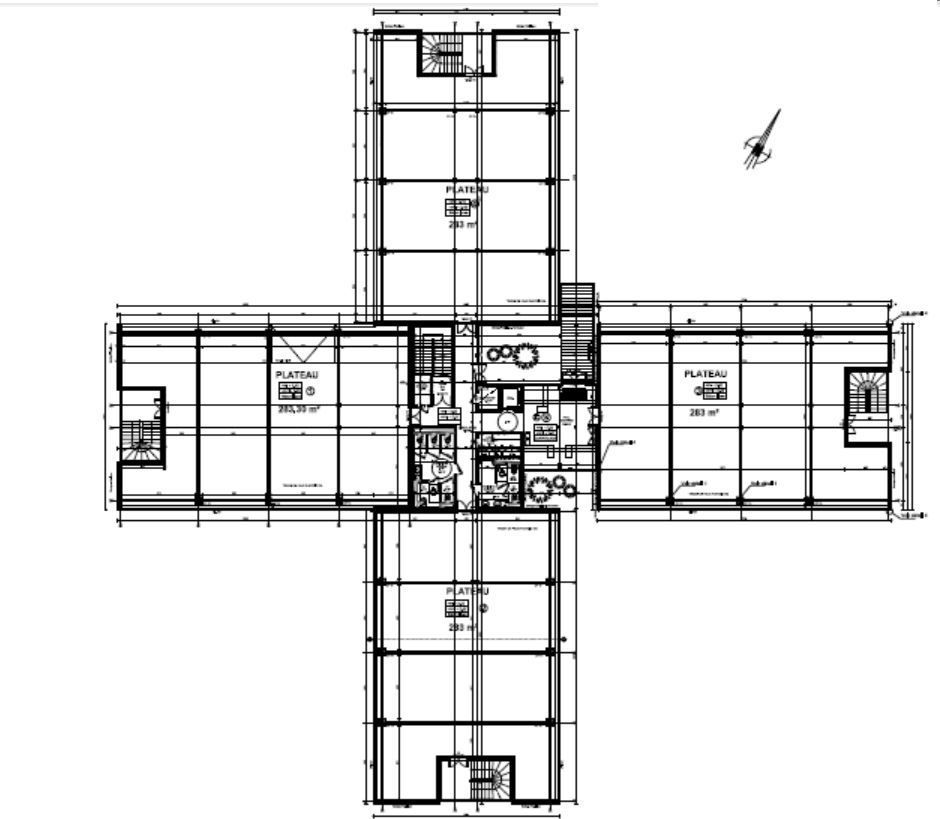 Location bureaux 913 m² divisibles à partir de 292 m²