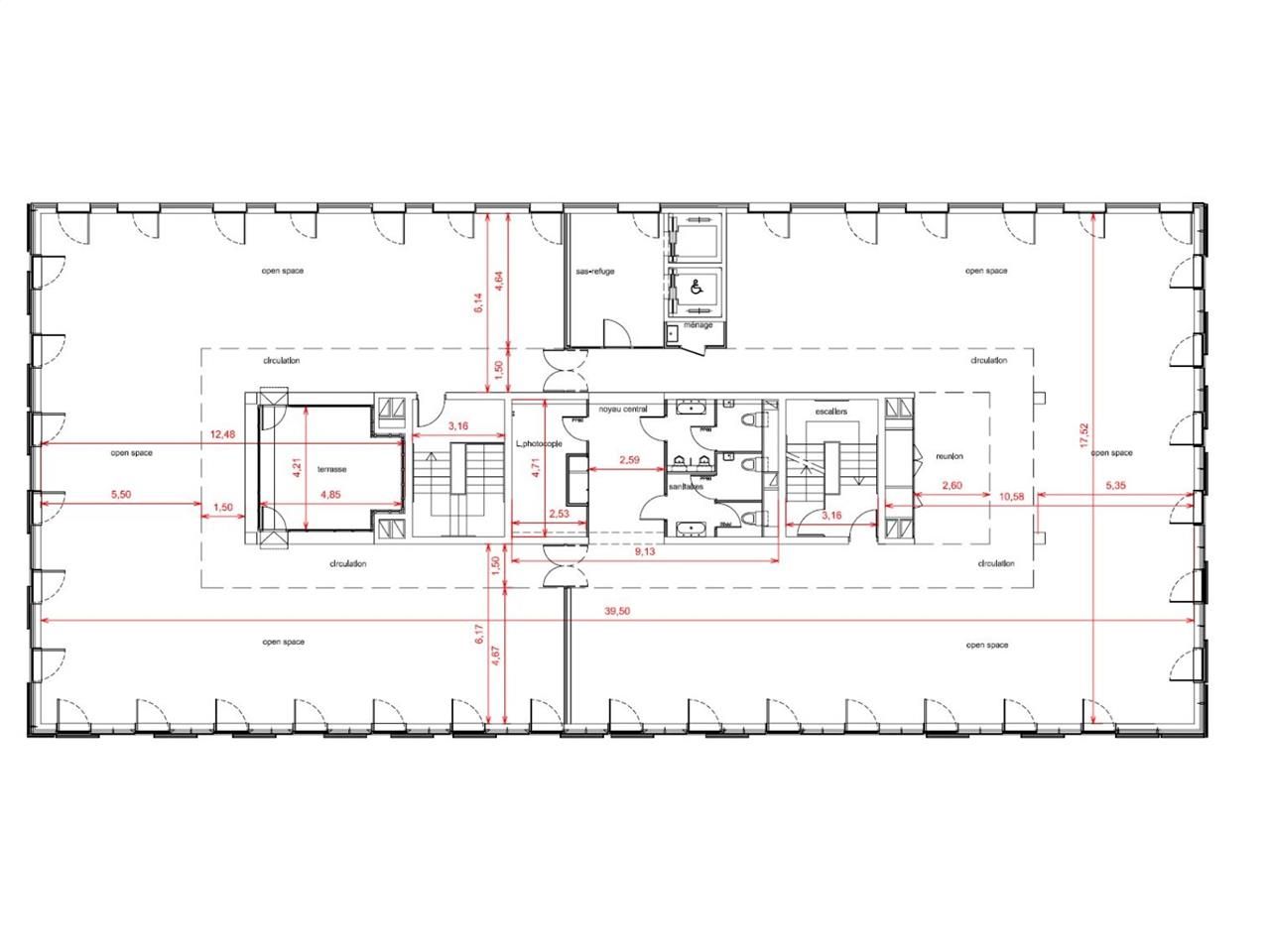 Location bureaux 983 m² divisibles à partir de 319 m²
