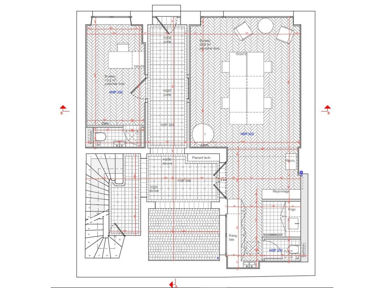 Location bureaux 352 m² non divisibles