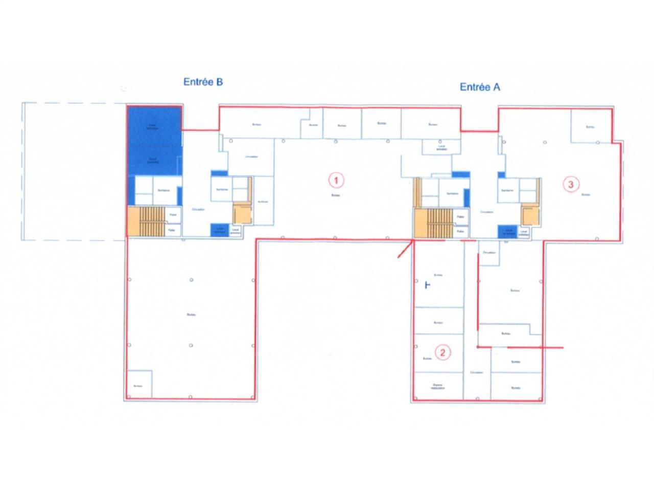 Location bureaux 1704 m² divisibles à partir de 230 m²