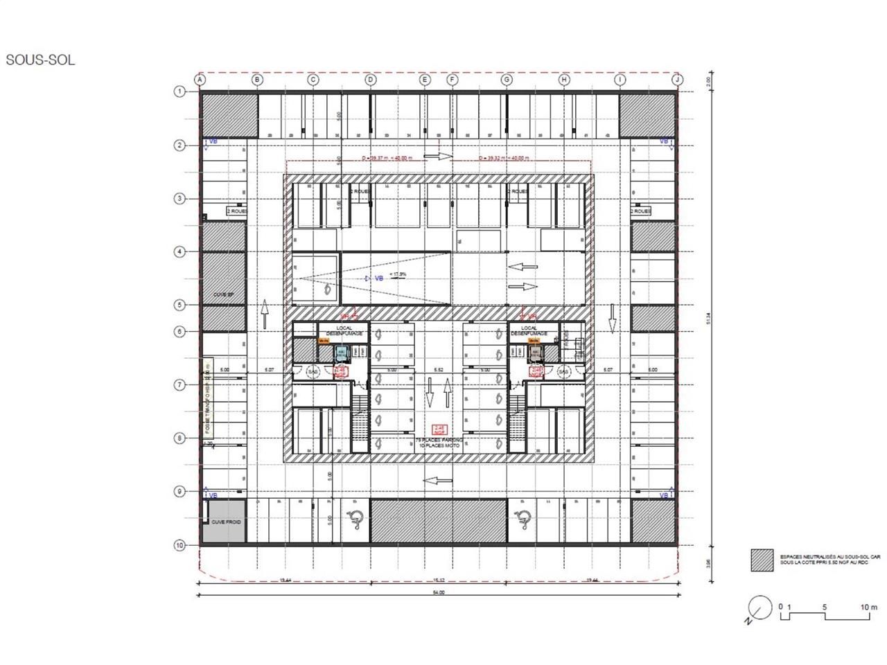 Location bureaux 8613 m² divisibles à partir de 554 m²