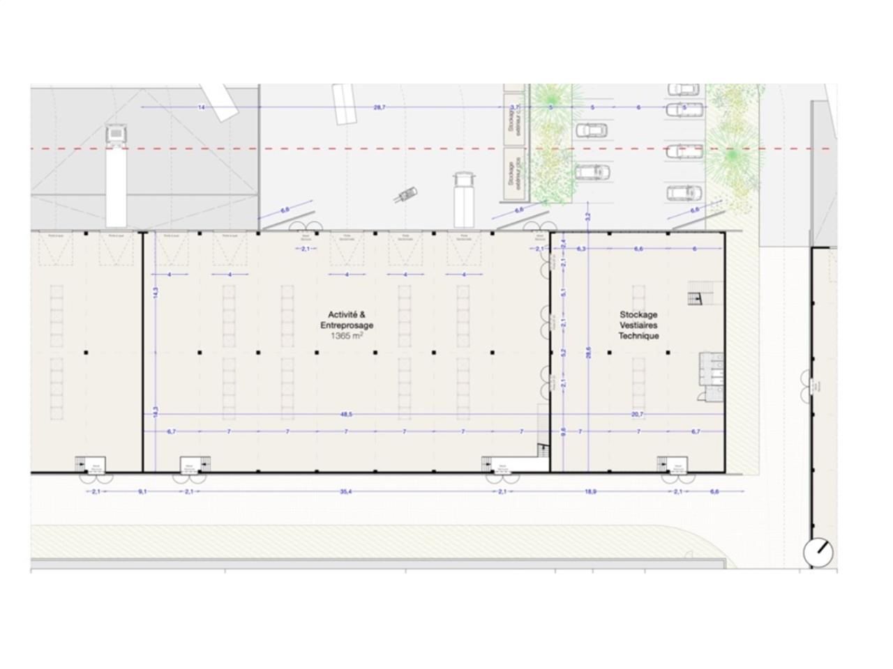 Location entrepots 4855 m² divisibles à partir de 1945 m²