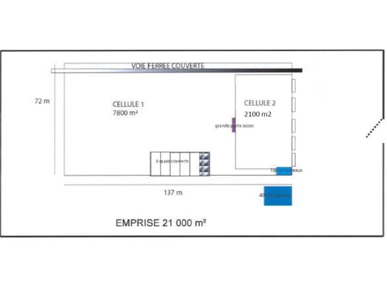 Location entrepots 10250 m² divisibles à partir de 2000 m²