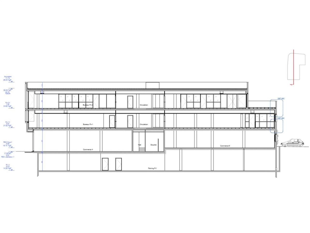 Location bureaux 336 m² non divisibles