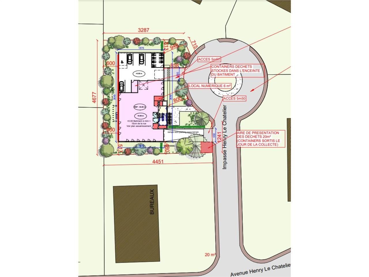 Location bureaux 1580 m² non divisibles