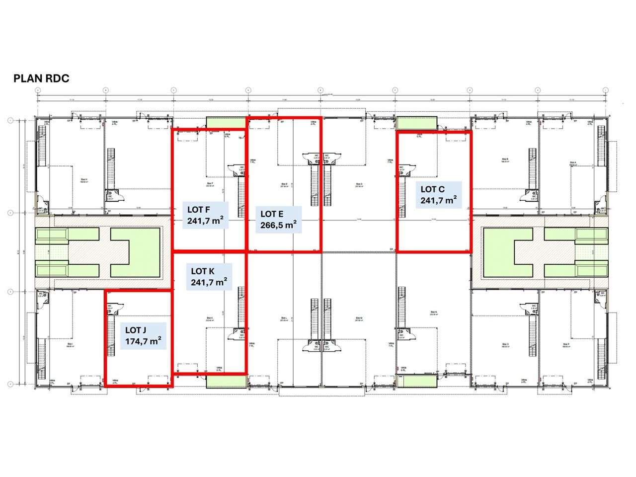 Location entrepots 290 m² non divisibles