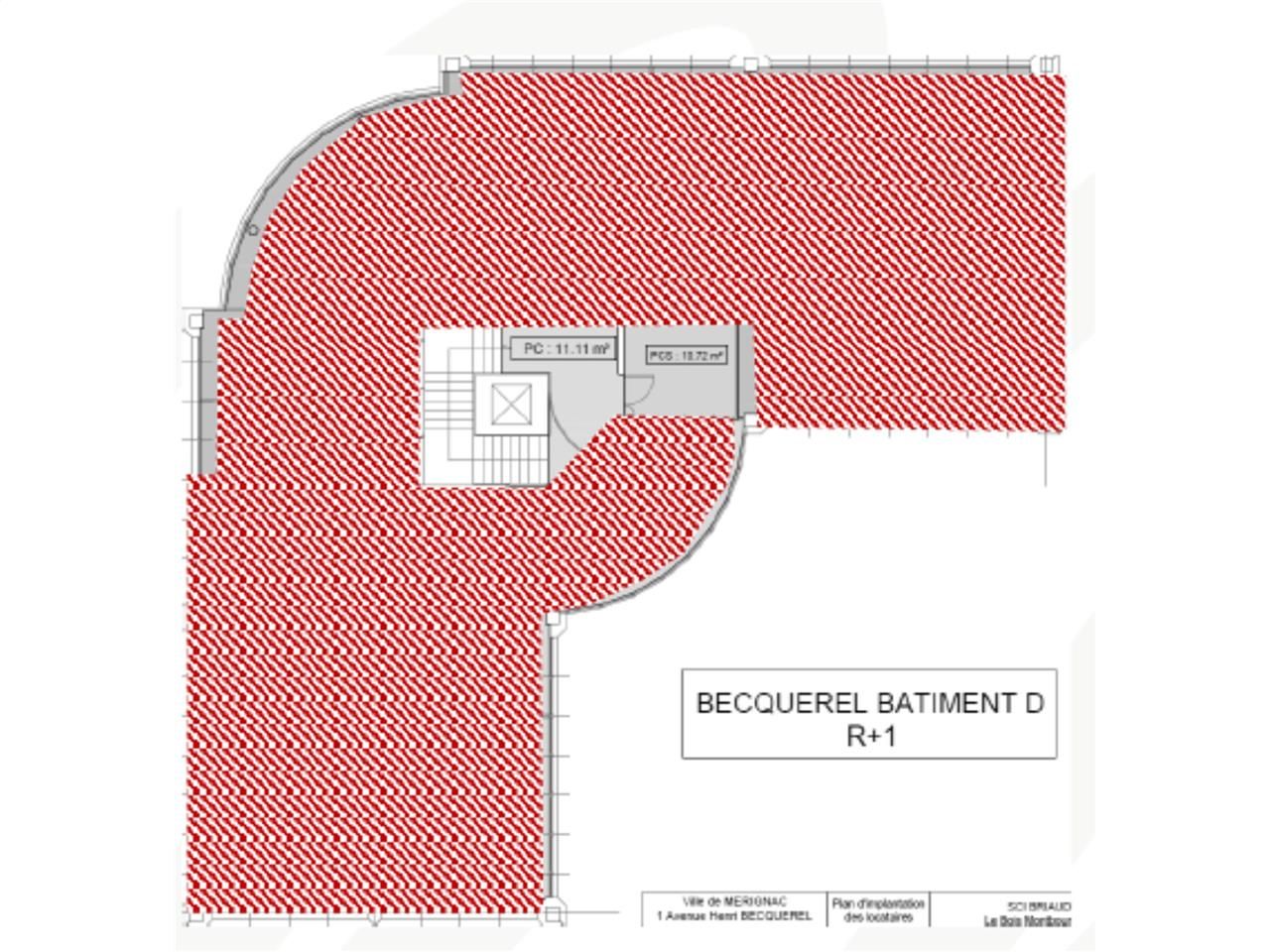 Location bureaux 425 m² non divisibles