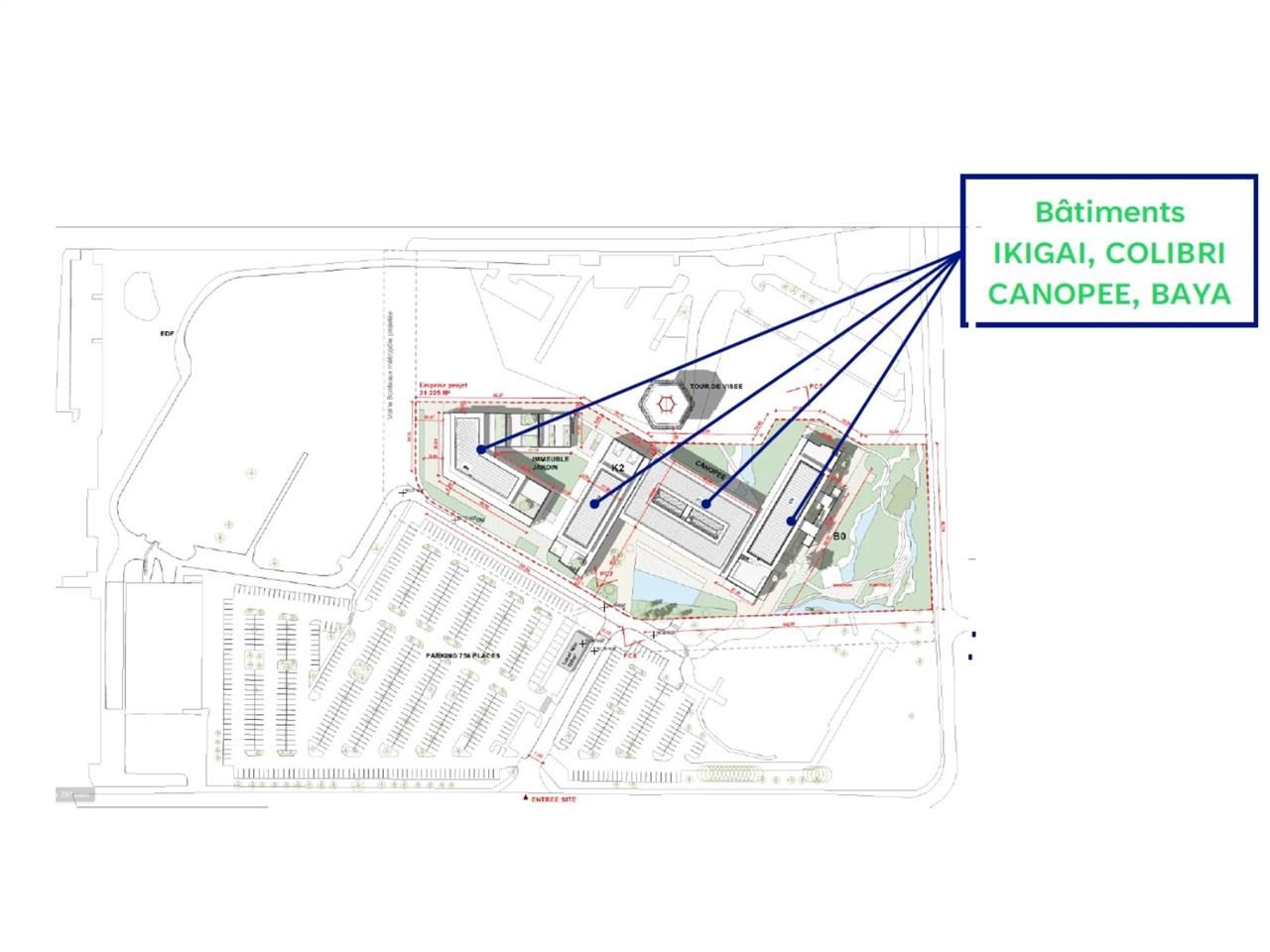 Location bureaux 6165 m² divisibles à partir de 17 m²