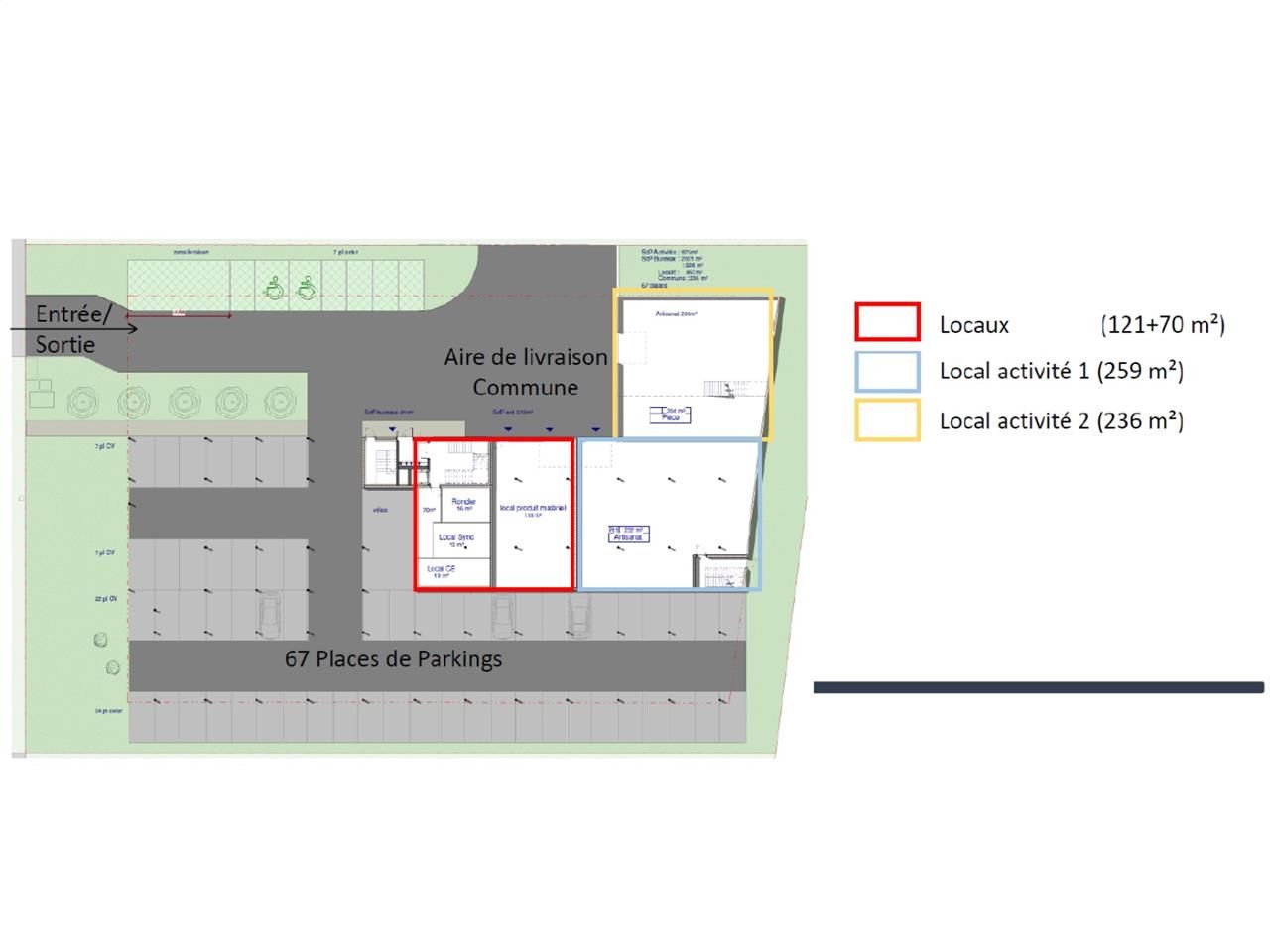 Location bureaux 1158 m² divisibles à partir de 238 m²