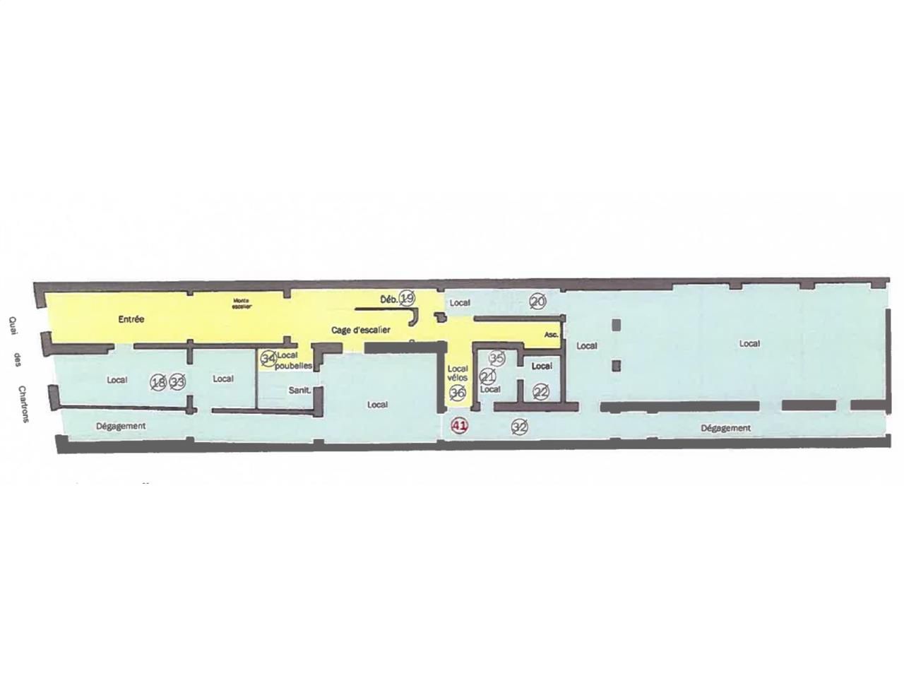 Location bureaux 342 m² non divisibles