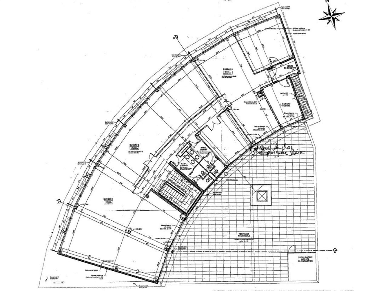 Location bureaux 258 m² divisibles à partir de 56 m²