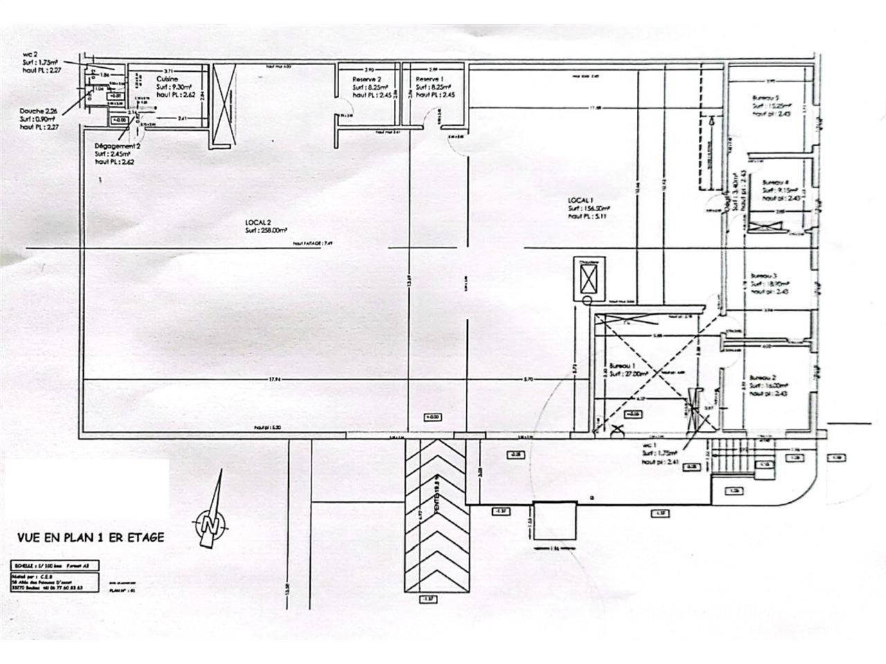 Location entrepots 610 m² non divisibles
