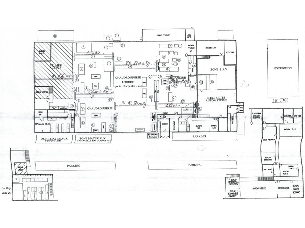 Location entrepots 2014 m² non divisibles