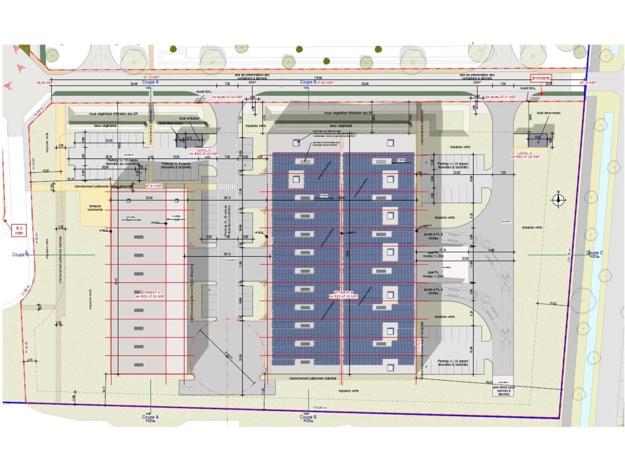 Location entrepots 2824 m² divisibles à partir de 304 m²