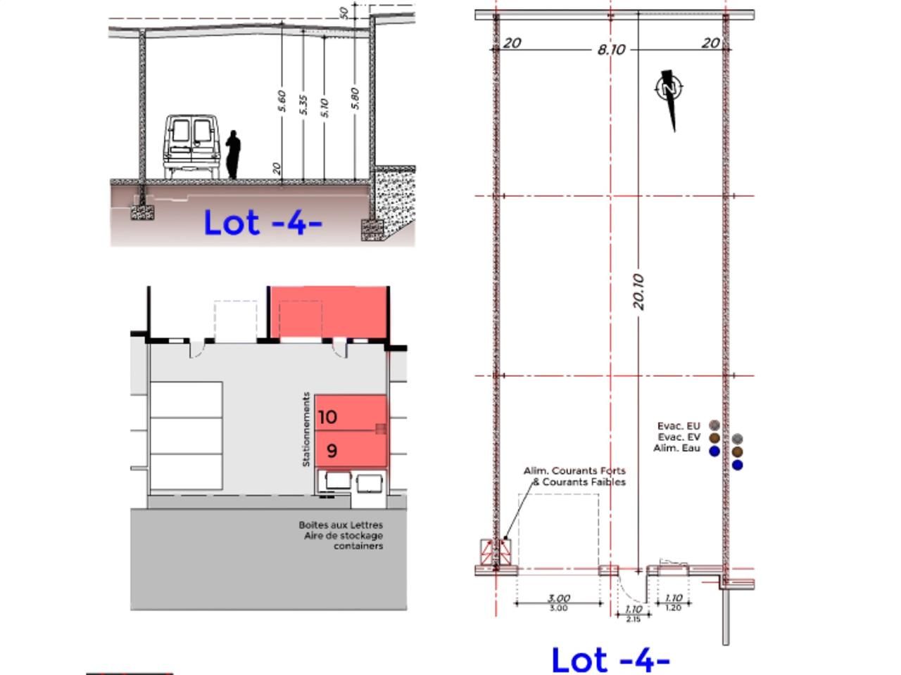 Location entrepots 163 m² non divisibles