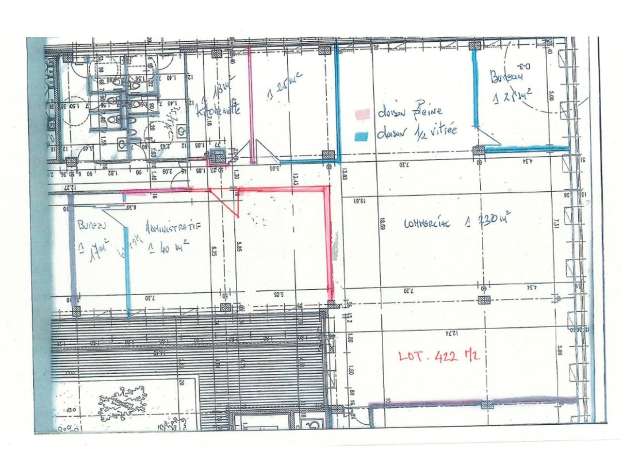Location bureaux 1578 m² divisibles à partir de 10 m²