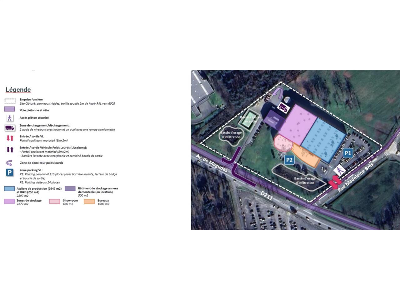 Vente entrepots 7025 m² divisibles à partir de 600 m²