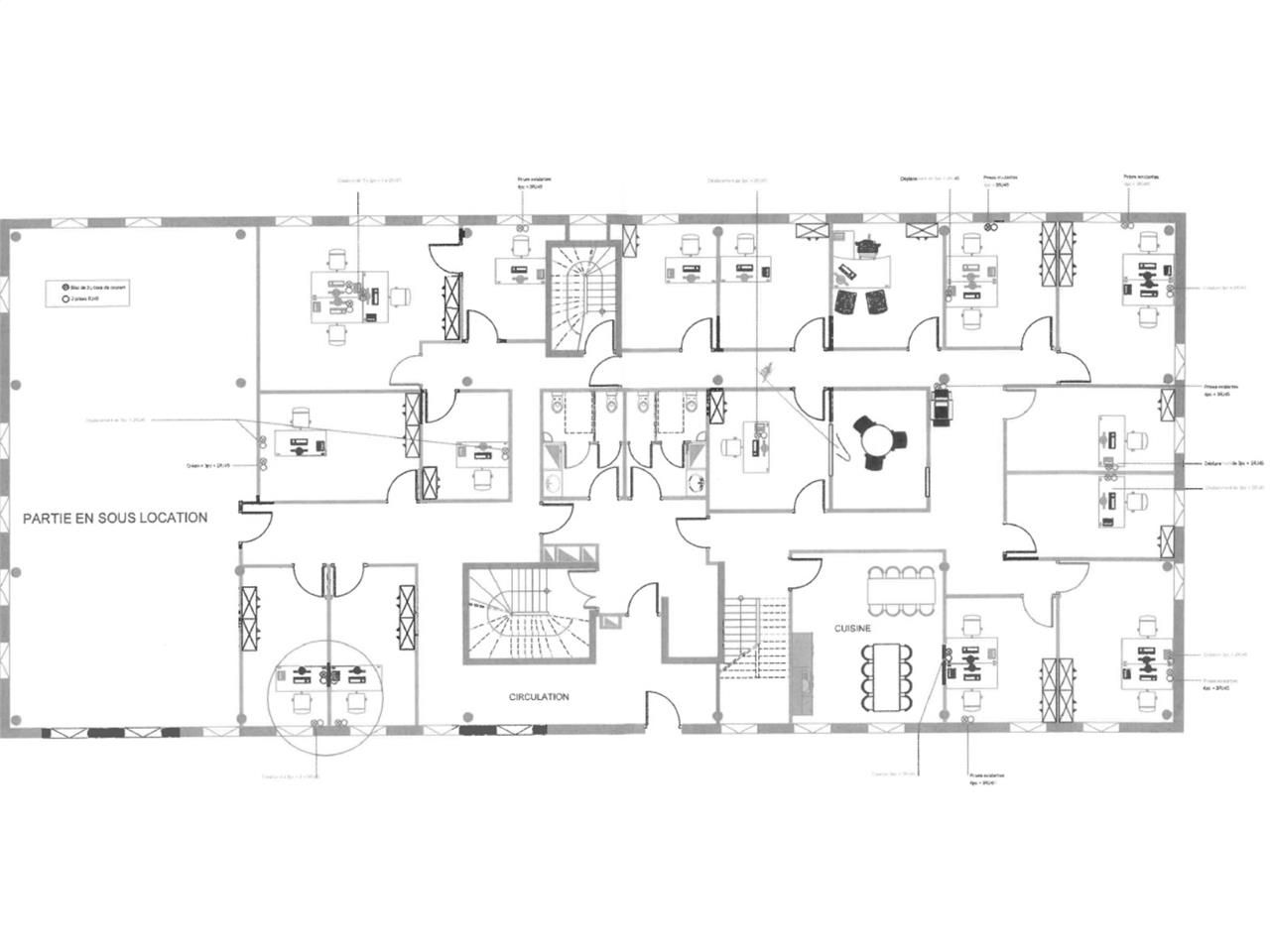 Vente bureaux 1560 m² divisibles à partir de 378 m²