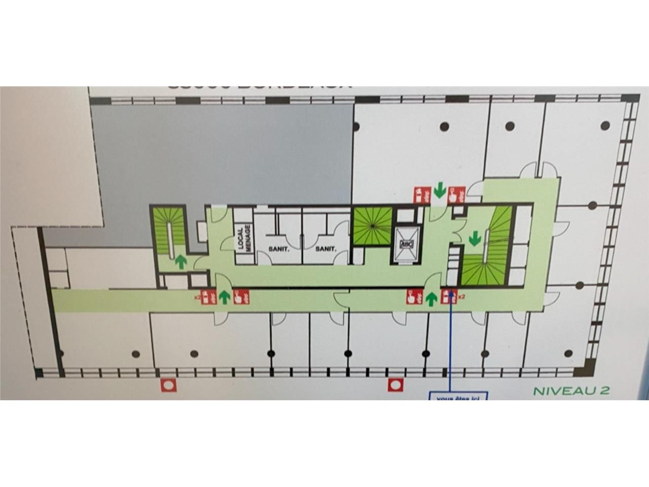 Location bureaux 271 m² non divisibles