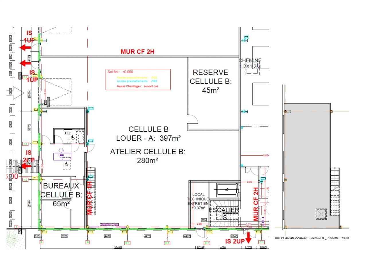Location entrepots 473 m² non divisibles