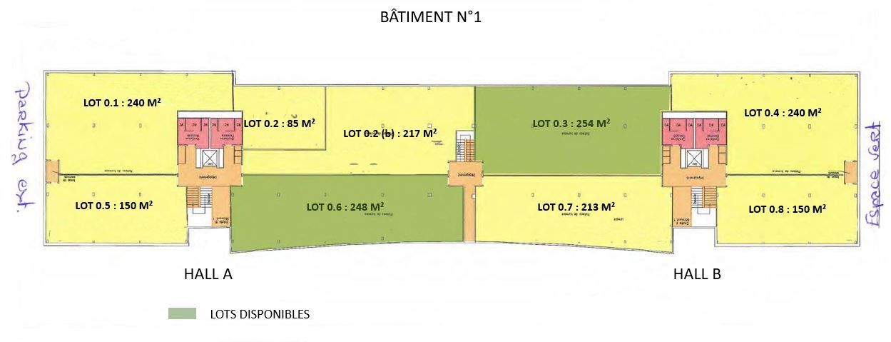 Location bureaux 4058 m² divisibles à partir de 30 m²