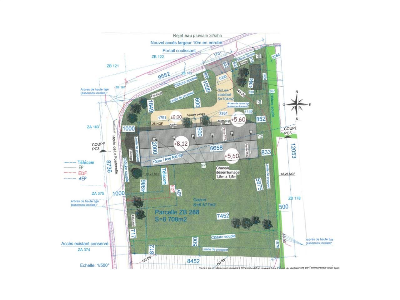 Location entrepots 876 m² divisibles à partir de 434 m²