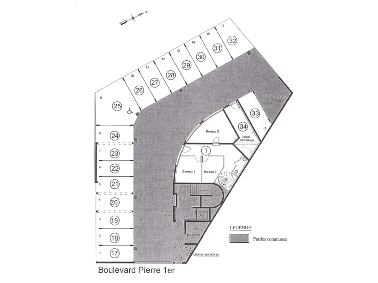 Vente bureaux 148 m² non divisibles
