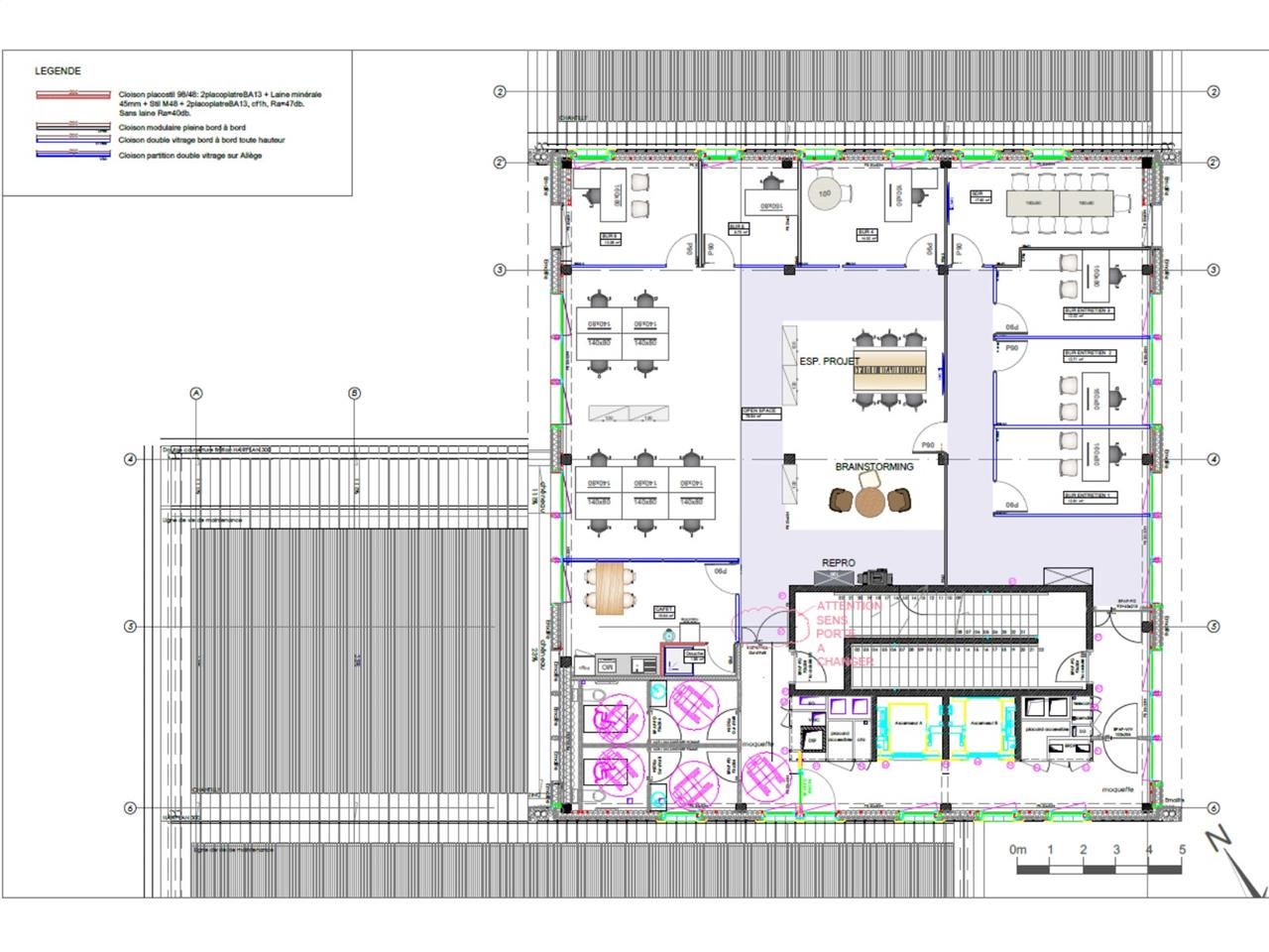 Location bureaux 319 m² non divisibles