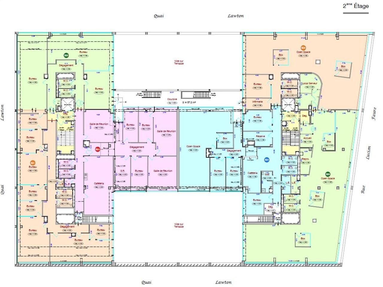 Location bureaux 588 m² divisibles à partir de 257 m²