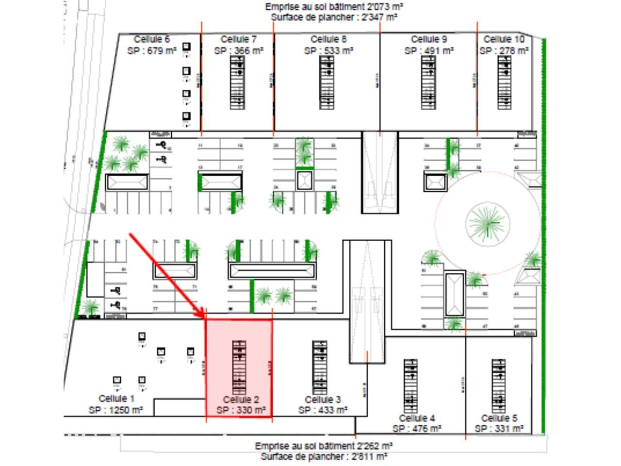 Location entrepots 330 m² non divisibles