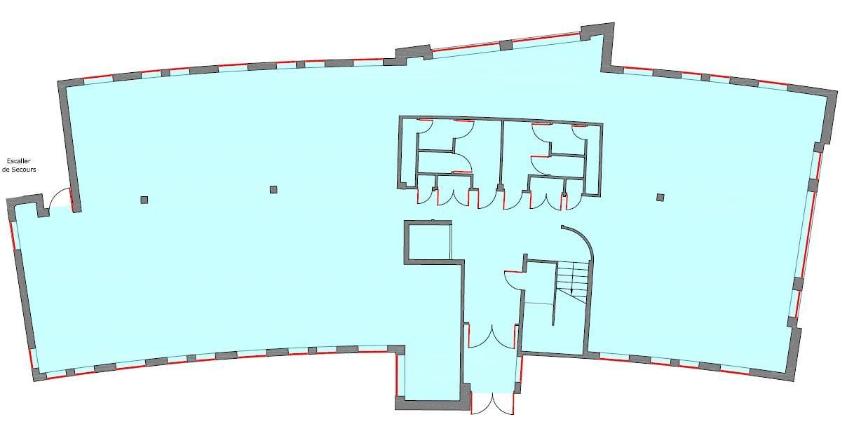 Location bureaux 685 m² divisibles à partir de 236 m²