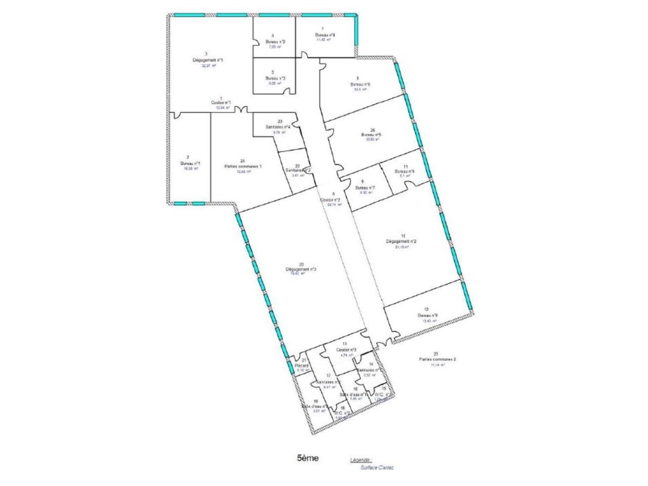 Vente bureaux 751 m² divisibles à partir de 330 m²