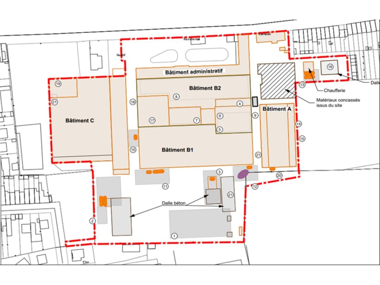 Vente entrepots 25723 m² non divisibles