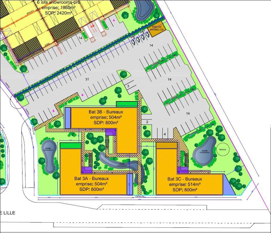Vente bureaux 199 m² non divisibles