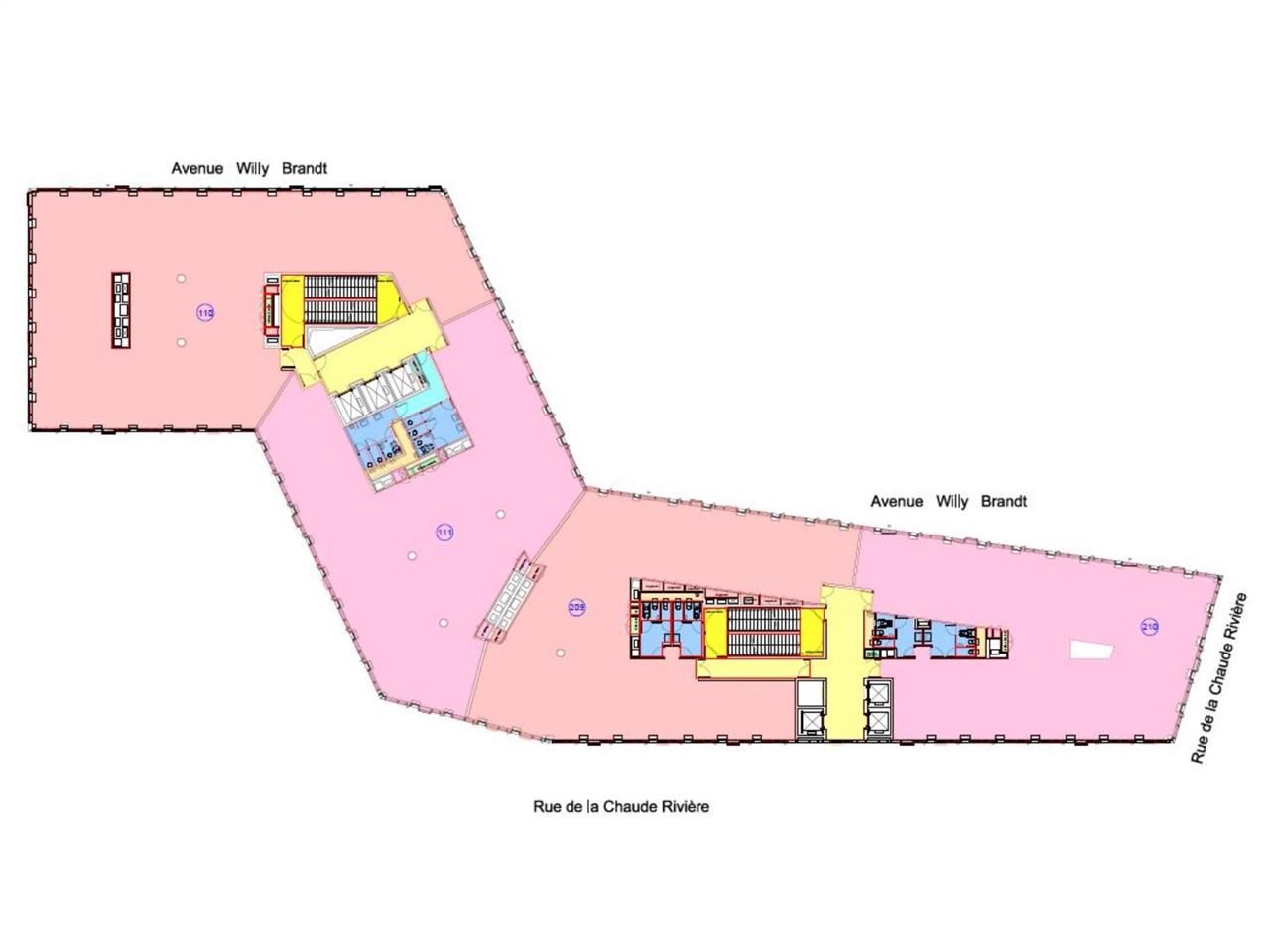Location bureaux 1988 m² divisibles à partir de 388 m²