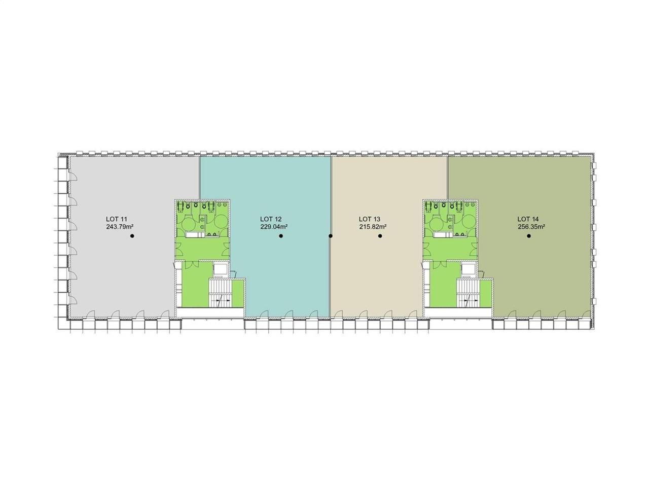 Location bureaux 2834 m² divisibles à partir de 944 m²