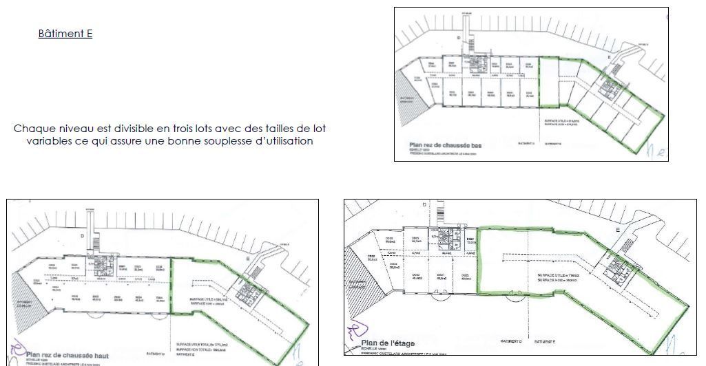 Location bureaux 1728 m² divisibles à partir de 506 m²