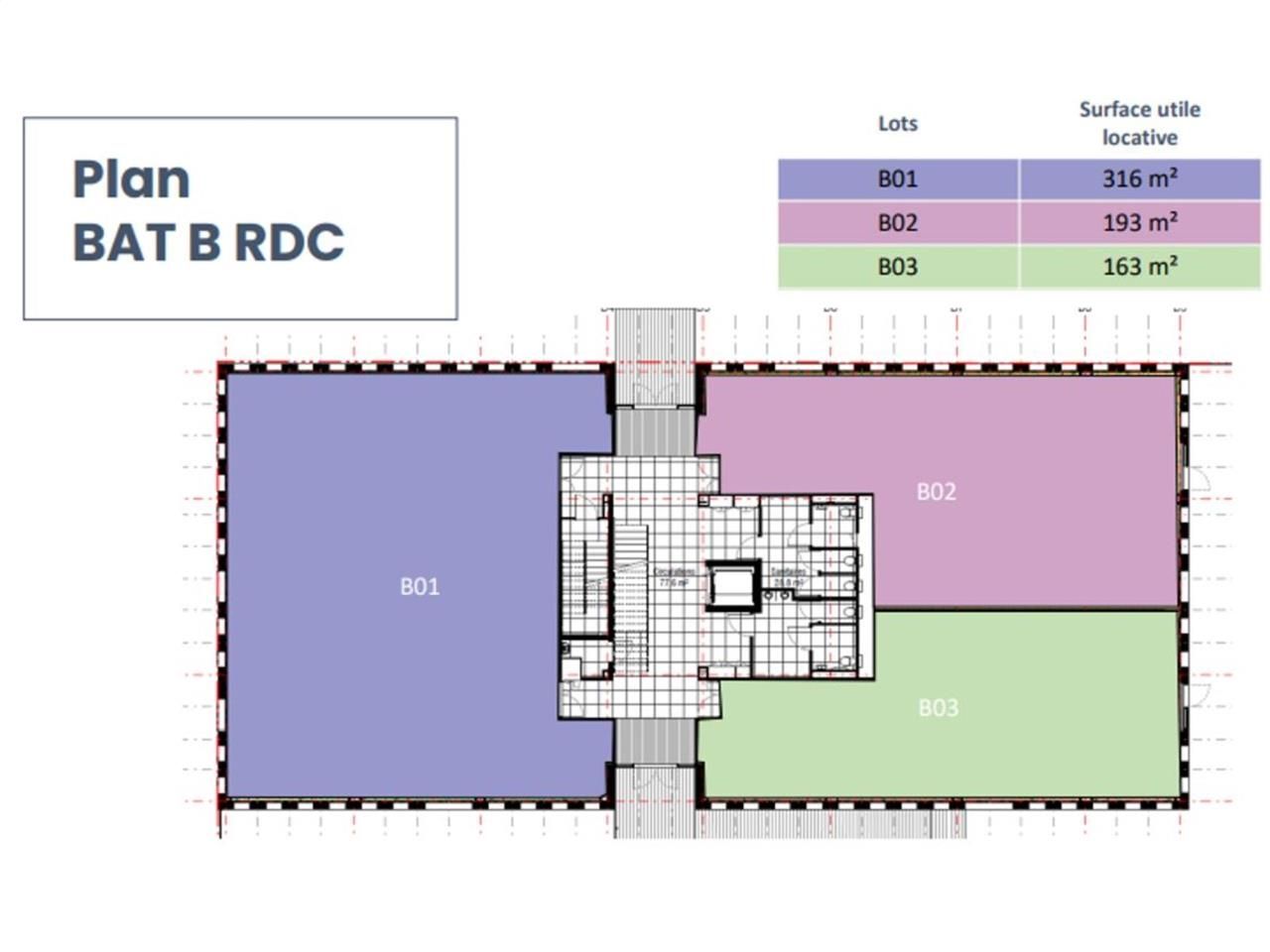 Location bureaux 491 m² divisibles à partir de 128 m²