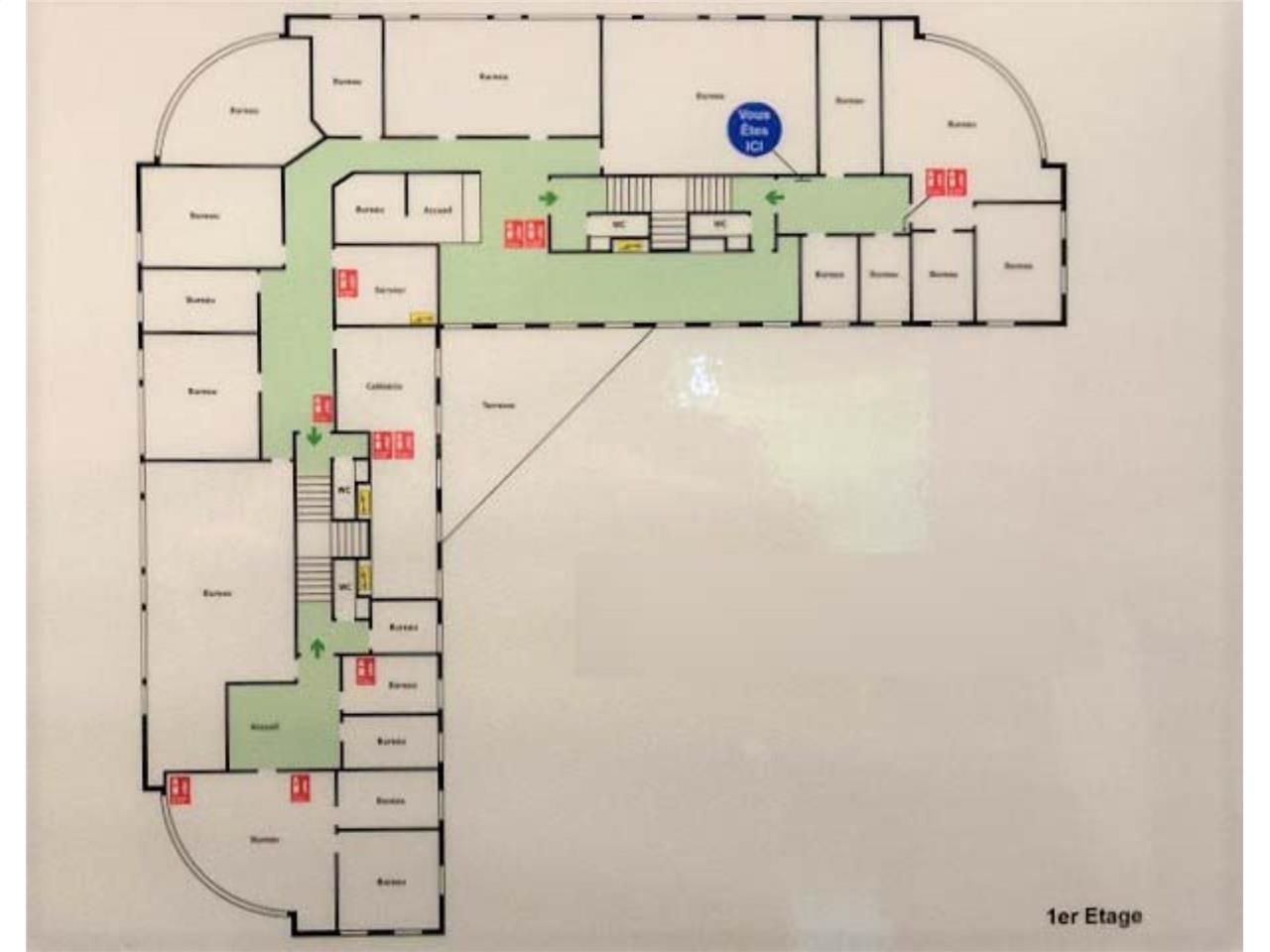 Location bureaux 270 m² non divisibles