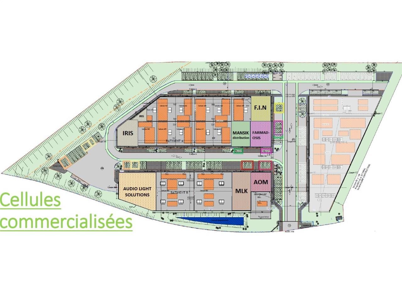 Vente entrepots 7649 m² divisibles à partir de 171 m²