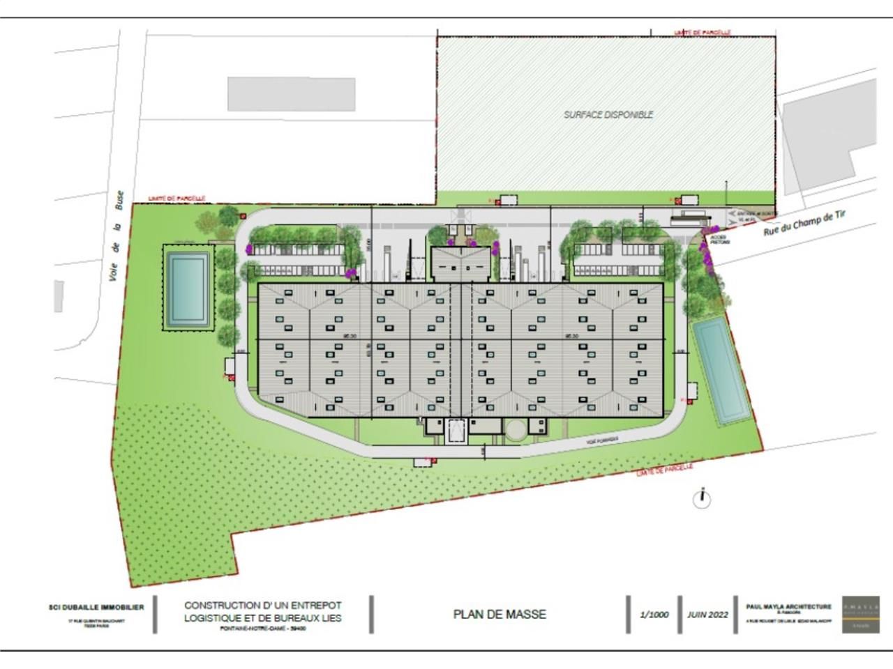 Vente entrepots 12735 m² non divisibles