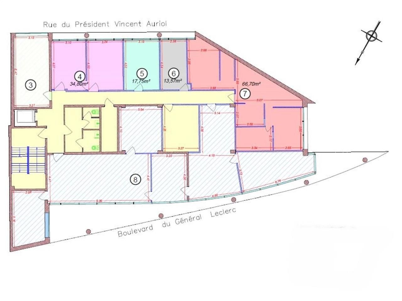 Location bureaux 1412 m² divisibles à partir de 255 m²