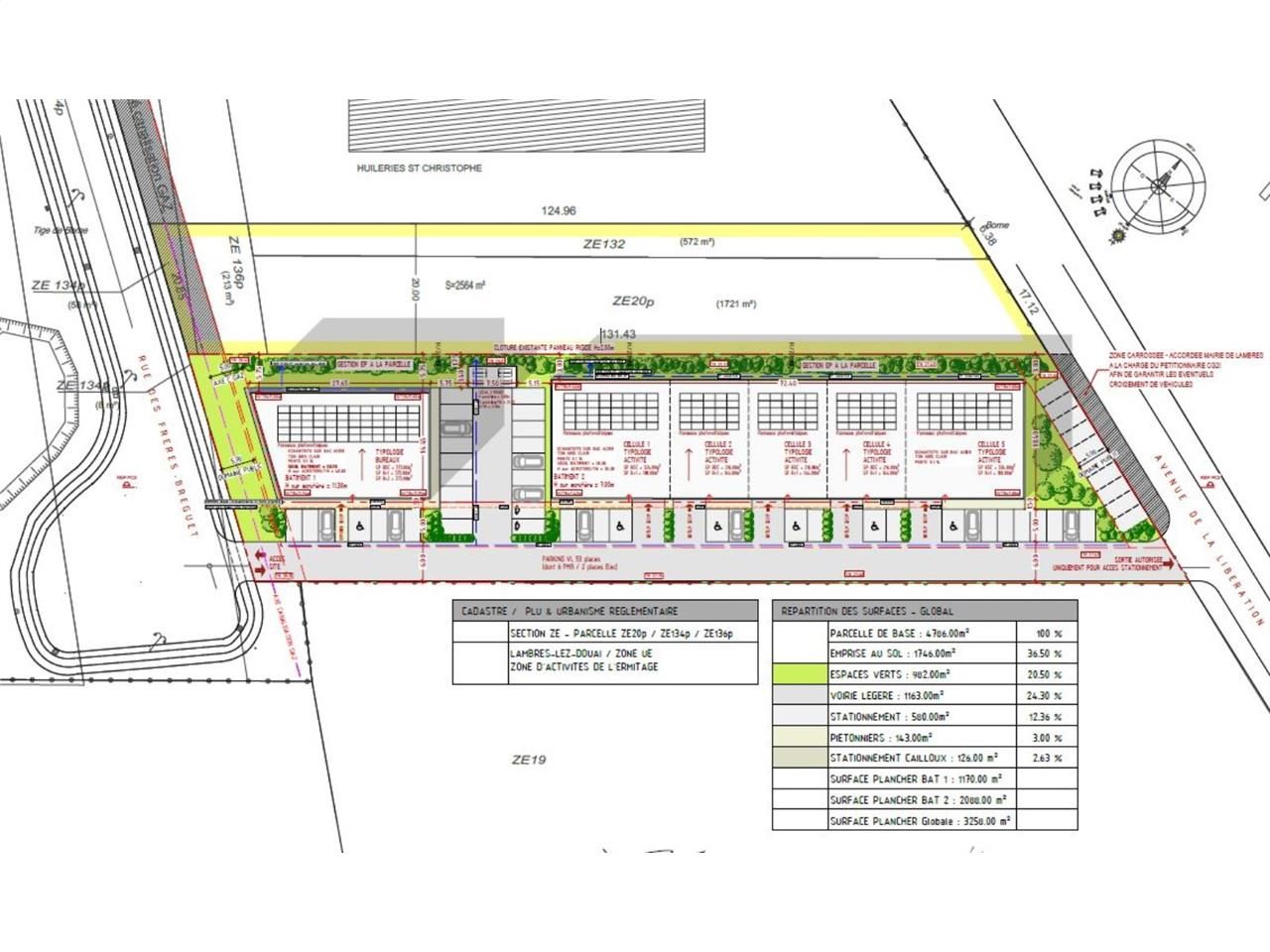 Location entrepots 864 m² divisibles à partir de 360 m²