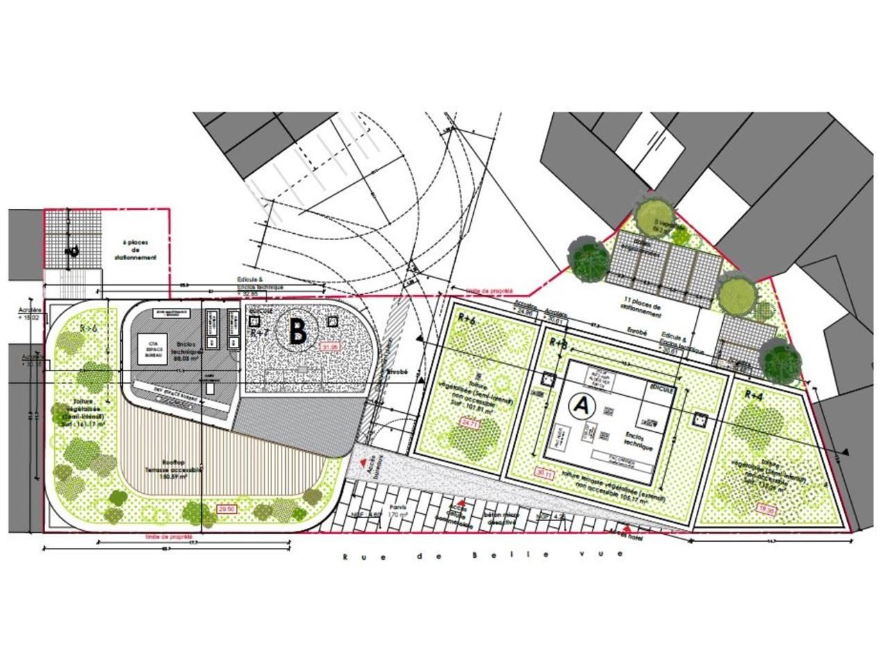 Location bureaux 3754 m² divisibles à partir de 81 m²