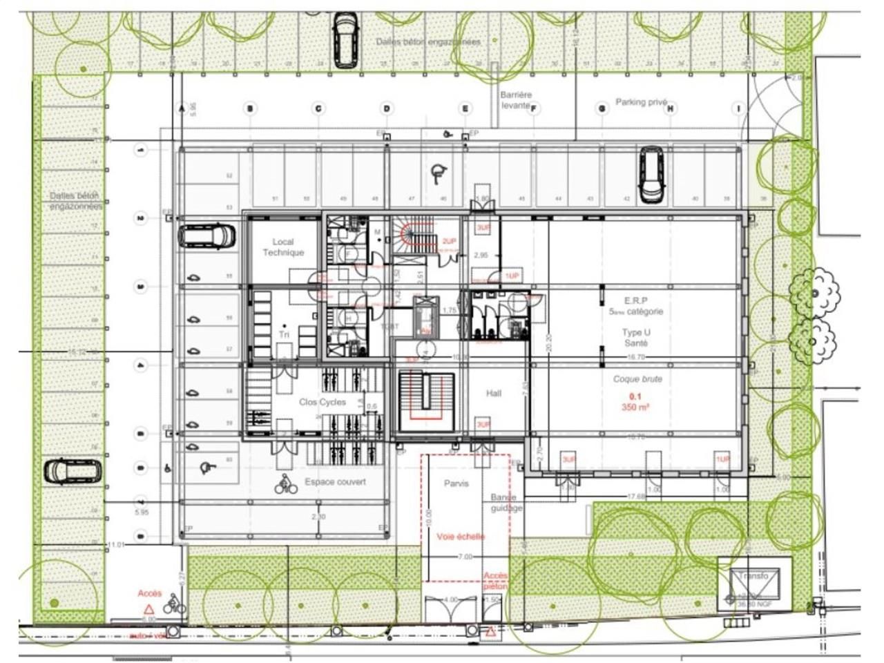 Vente bureaux 3680 m² divisibles à partir de 350 m²