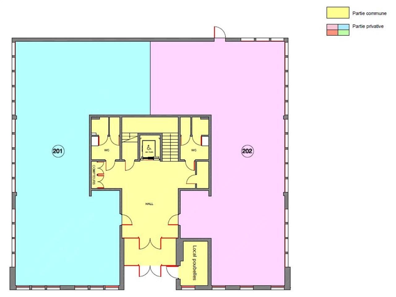 Location bureaux 681 m² divisibles à partir de 212 m²