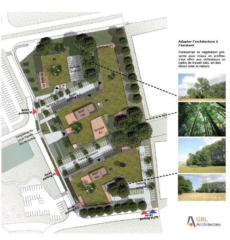 Location bureaux 15000 m² non divisibles